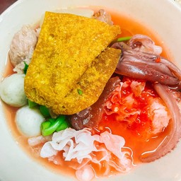 ก๋วยเตี๋ยวเย็นตาโฟแห้ง+ซุป