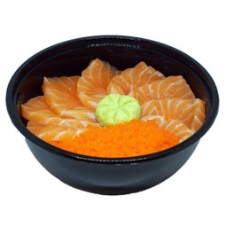 ข้าวหน้าแซลมอนสดไข่กุ้ง