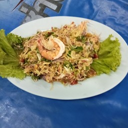 ยำตระใคร้กุ้งสด