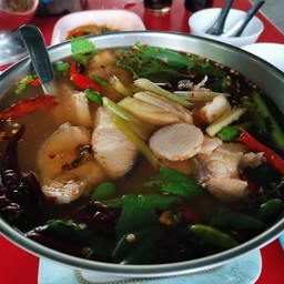 ปลาบึกต้มยำ