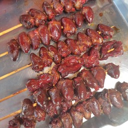 หัวใจไก่ย่างสมมุนไพร