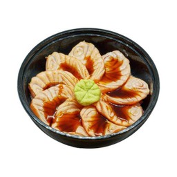 65)ข้าวหน้าแซลมอนย่างราดซอส