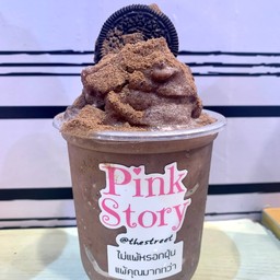 นมหมีโกโก้โอริโอ้ โรยหน้าโอวัลติน