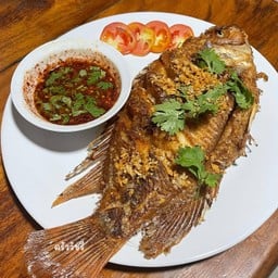ปลาทับทิมทอด (ทอดประมาน 15-20 นาที)