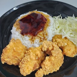 ข้าวไก่ทอดซอสเทอริยากิ