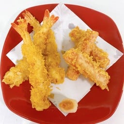 ปูอัด + กุ้งเทมปุระ