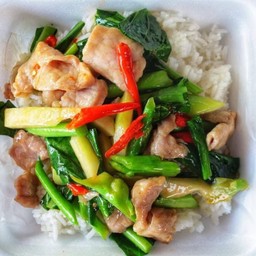 คะน้าหมูนุ่ม