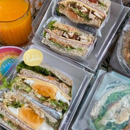 แซนด์วิสโฮมเมด คลับแซนด์วิช ขนม ของว่าง อาหารเช้า 🍞🍳