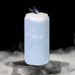 อัญชันลาเต้ปั่น