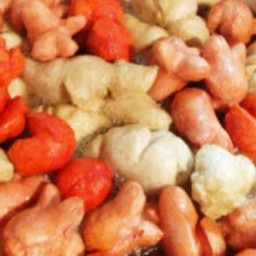 ลูกชิ้นปลาระเบิด+ฮอทดอกแดง