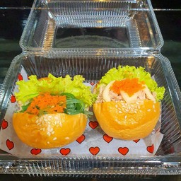 ปังยำสาหร่ายไข่กุ้ง+ปังทูน่ามายองเนสไข่กุ้ง