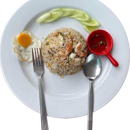 ข้าวผัดหมู สูตรอาผ่อ