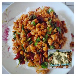 ข้าวกะเพราหมูสับ (พริกแห้ง)