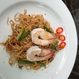 หมี่ฮ่องกง ขี้เมา กุ้ง