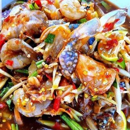 ส้มตำทะเลรวม(ปลาร้า)