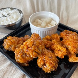 Set ไก่ทอดเกาหลี 5ชิ้น (ปีกบน) + ข้าวญี่ปุ่น