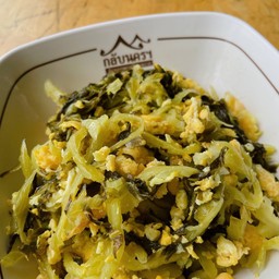 ผักกาดดองผัดไข่
