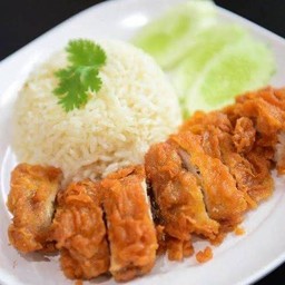 ข้าวมันไก่ทอด