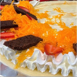 บราวนี่&ฝอยทอง&สตรอว์เบอร์รี