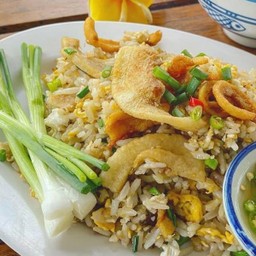 ข้าวผัดกากหมู (ไม่พริก)