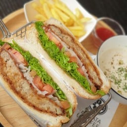 Menchi Katsu sandwich