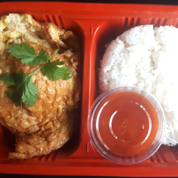 Minced Pork Omelet with Rice