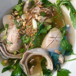 ต้มเลือดหมู กะเพาะ+จี๊+เลือด