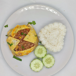 40ไข่ยัดไส้ราดข้าว