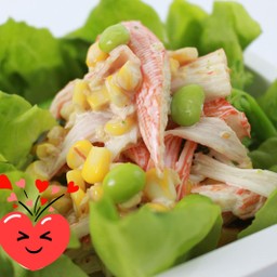 สลัดผักปูอัด