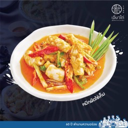 ปลาหมึกผัดไข่เค็ม