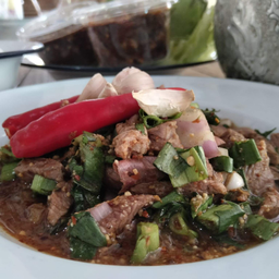 ลาบเนื้อ(ไม่ขมโปรดระบุ)