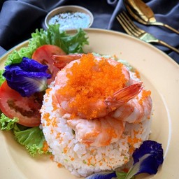 ข้าวคลุกพริกเกลือกุ้งxไข่กุ้ง