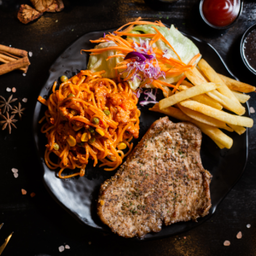 Dหมูดำ+ซอสหมู/กระเพรา