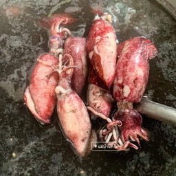 ปลาหมึกไข่น้ำดำต้มเค็ม(สไตล์จ.ตราด)