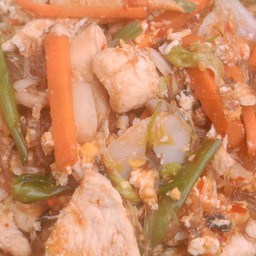 สุกี้แห้ง-ไก่