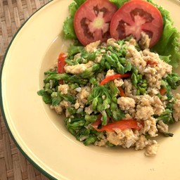 ดอกขจรผัดไข่