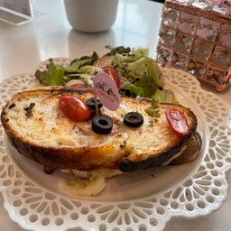 Sourdough Bread Panini with Salad