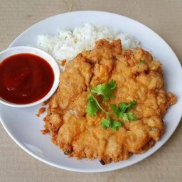 ข้าวราดไข่เจียวหมูสับ(ราดข้าว)