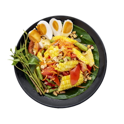 [ร้านส้มตำ ยำ แซบ] ตำข้าวโพดไข่เค็ม