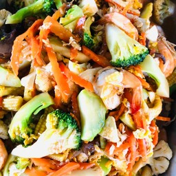 ผัดผักรวม(กุ้ง-หมู)