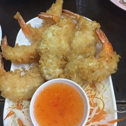 กุ้งชุปแป้งทอด
