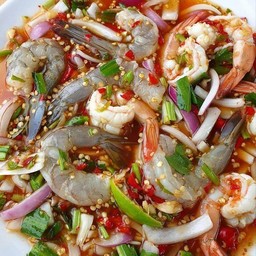 ยำสองใจ กุ้งสองนาง