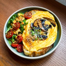 Scramble Eggs &Corn Toast(V)