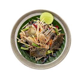 [ร้านส้มตำ ยำ แซบ] ตำปูม้า