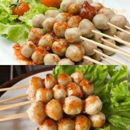 ลูกชิ้นปิ้งหมูยิ้ม
