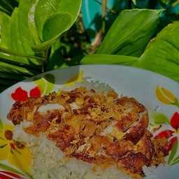 กิน-ที่-บ้าน ข้าวหมูทอด