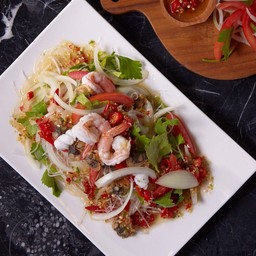 (ร้านส้มตำ ยำ แซบ) ยำวุ้นเส้นรวมทะเล