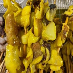 หมึกย่าง-เนื้อย่าง เสือย่างหมึก