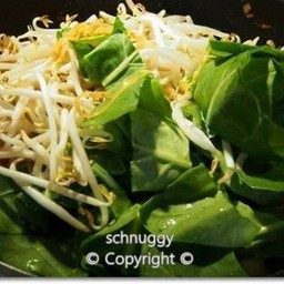 คะน้า+ถั่วงอก