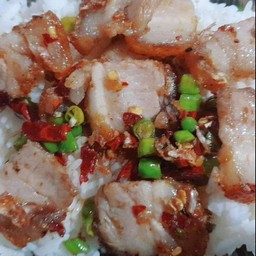 Roasted Chili And Salt On Rice